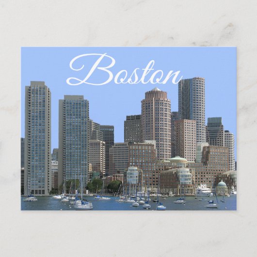 Boston, Massachusetts - Boston Hafen Post Card Postkarte (Vorderseite)