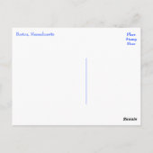 Boston, Massachusetts - Boston Hafen Post Card Postkarte (Rückseite)