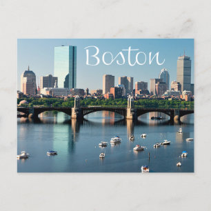 Boston, Massachusetts - Boston Skyline Post Card Postkarte