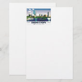 Boston, Massachusetts Briefpapier (Vorne/Hinten)