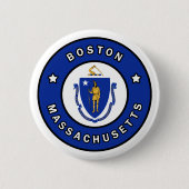 Boston Massachusetts Button (Vorderseite)