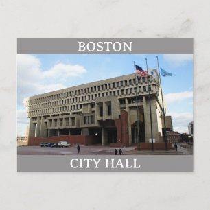 Boston Massachusetts City Hall Travel Postkarte
