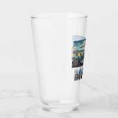 Boston Massachusetts City Skyline Foto Beer Pint Glas (Rechts)
