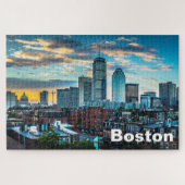 Boston Massachusetts City Skyline Jigsaw Puzzle (Horizontal)