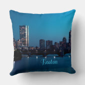 Boston Massachusetts City Skyline Kissen (Rückseite)