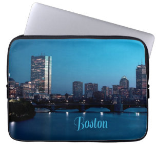 Boston Massachusetts City Skyline Laptopschutzhülle