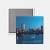 Boston Massachusetts City Skyline Magnet (Vorderseite/Rückseite)