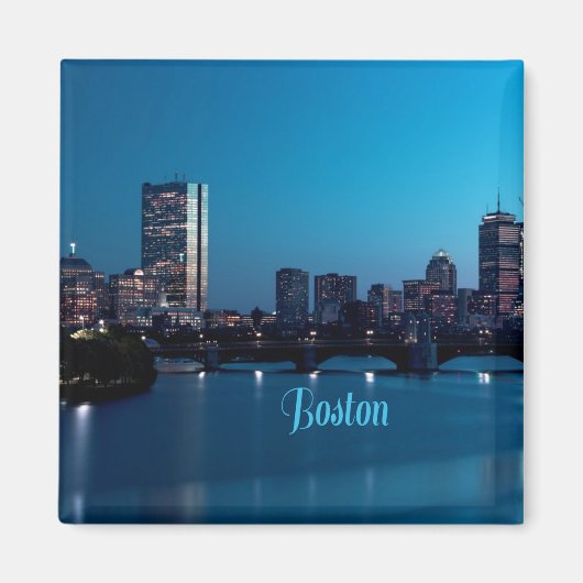 Boston Massachusetts City Skyline Magnet (Vorne)