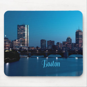 Boston Massachusetts City Skyline Mousepad