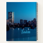 Boston Massachusetts City Skyline Notizblock (Rückseite)
