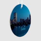 Boston Massachusetts City Skyline Ornament (Vorderseite)