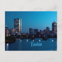 Boston Massachusetts City Skyline