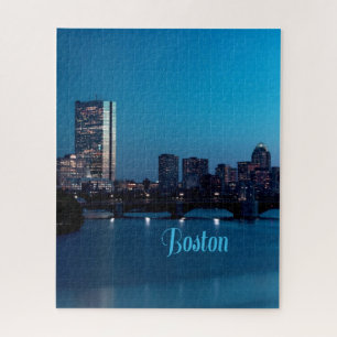 Boston Massachusetts City Skyline Puzzle