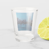 Boston Massachusetts City Skyline Schnapsglas (Rückseite)
