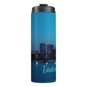 Boston Massachusetts City Skyline Thermosbecher