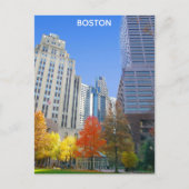 Boston Massachusetts City Skyline Travel Foto Postkarte (Vorderseite)