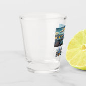 Boston Massachusetts City Skyline Travel Foto Schnapsglas (Links)