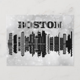 Boston Massachusetts City Skyline Travel Postkarte