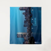 Boston Massachusetts City Skyline Wandteppich (Vorderseite)