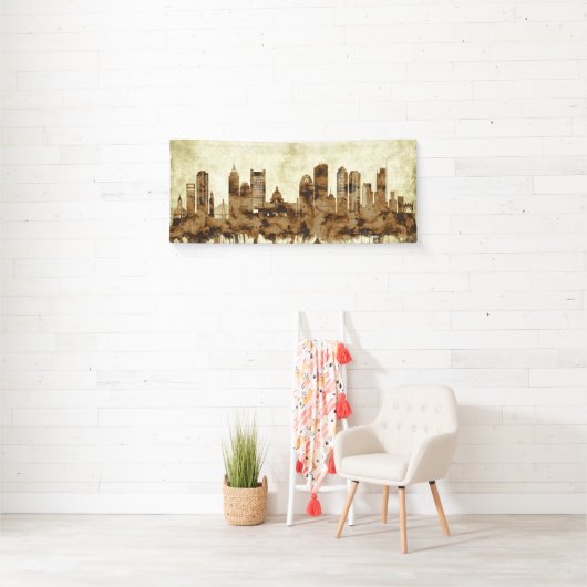 Boston Massachusetts Cityscape Banner (Insitu)