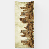 Boston Massachusetts Cityscape Banner (Vertikal)