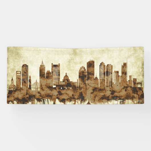 Boston Massachusetts Cityscape Banner (Horizontal)