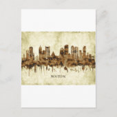 Boston Massachusetts Cityscape Einladungspostkarte (Vorderseite)