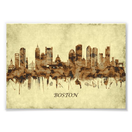 Boston Massachusetts Cityscape Fotodruck (Vorne)