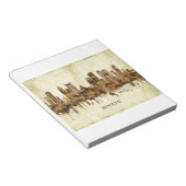 Boston Massachusetts Cityscape Notizblock (angewinkelt)