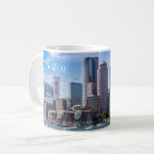 Boston Massachusetts Coffee Mug Waterfront Kaffeetasse (Vorderseite Links)