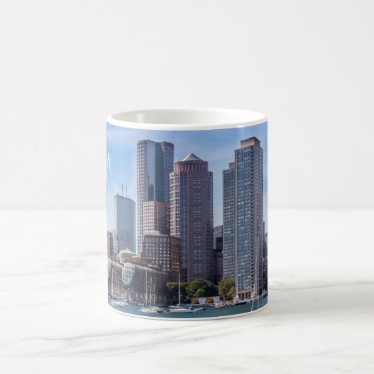 Boston Massachusetts Coffee Mug Waterfront Kaffeetasse (Mittel)