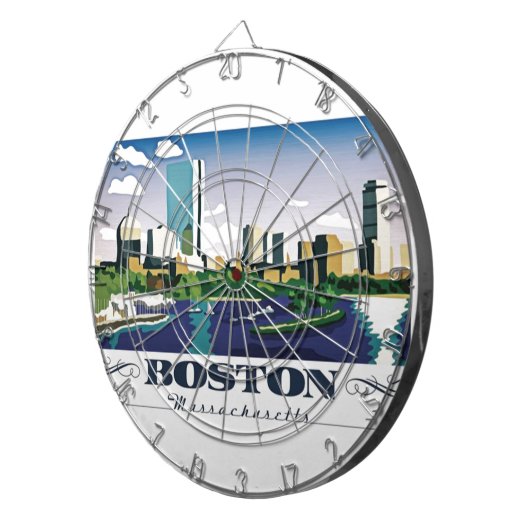 Boston, Massachusetts Dartscheibe (Vorderseite rechts)