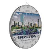 Boston, Massachusetts Dartscheibe (Vorderseite Links)