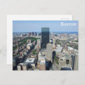 Boston Massachusetts Downtown City Skyline Travel Postkarte (Vorne/Hinten)