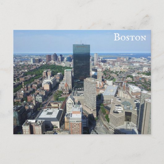 Boston Massachusetts Downtown City Skyline Travel Postkarte (Vorderseite)