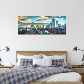 Boston Massachusetts Downtown Skyline Panorama Leinwanddruck (Insitu (Schlafzimmer))