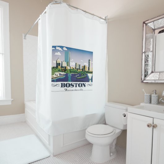 Boston, Massachusetts Duschvorhang (Beispiel)