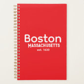 Boston, Massachusetts est. 1630 Planner  Planer (Vorderseite)