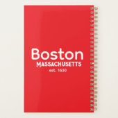 Boston, Massachusetts est. 1630 Planner Planer (Rückseite)