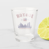 Boston Massachusetts Est. 1630 Travel Schnapsglas (Rückseite)