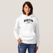 Boston Massachusetts Est 1630 Uni Style Hoodie (Vorne ganz)