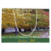 Boston, Massachusetts Fall Foliage Große Geschenktüte (Rückseite)
