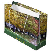 Boston, Massachusetts Fall Foliage Große Geschenktüte (Vorderseite Schrägansicht)