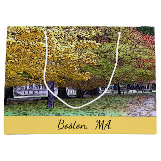 Boston, Massachusetts Fall Foliage Große Geschenktüte