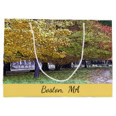 Boston, Massachusetts Fall Foliage Große Geschenktüte (Rückseite)