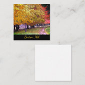 Boston, Massachusetts Fall Foliage Mitteilungskarte (Vorne/Hinten)