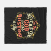 Boston Massachusetts Fleecedecke (Vorderseite (Horizontal))