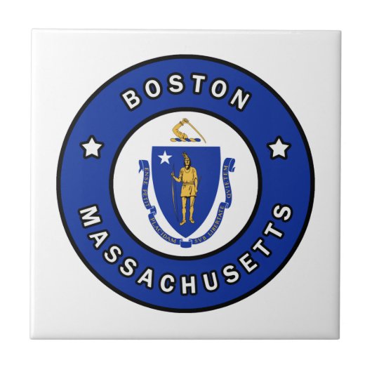 Boston Massachusetts Fliese (Vorderseite)