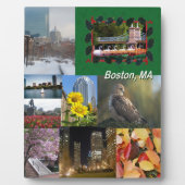Boston, Massachusetts FotoCollage Fotoplatte (Vorderseite)