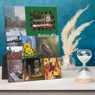 Boston, Massachusetts FotoCollage Fotoplatte